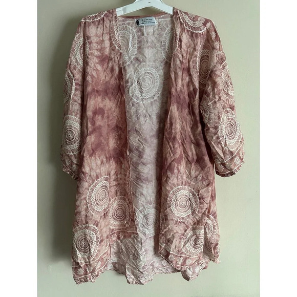 Lotus and Luna Women’s Mandala Boho Kimono/Duster One Size - Picture 1 of 6